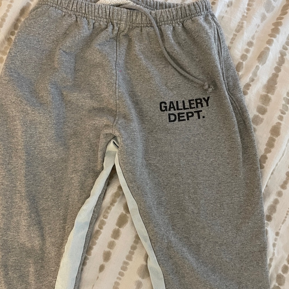 Authentic Gallery Dept Gray Joggers size Large 100% Cotton Made in USA